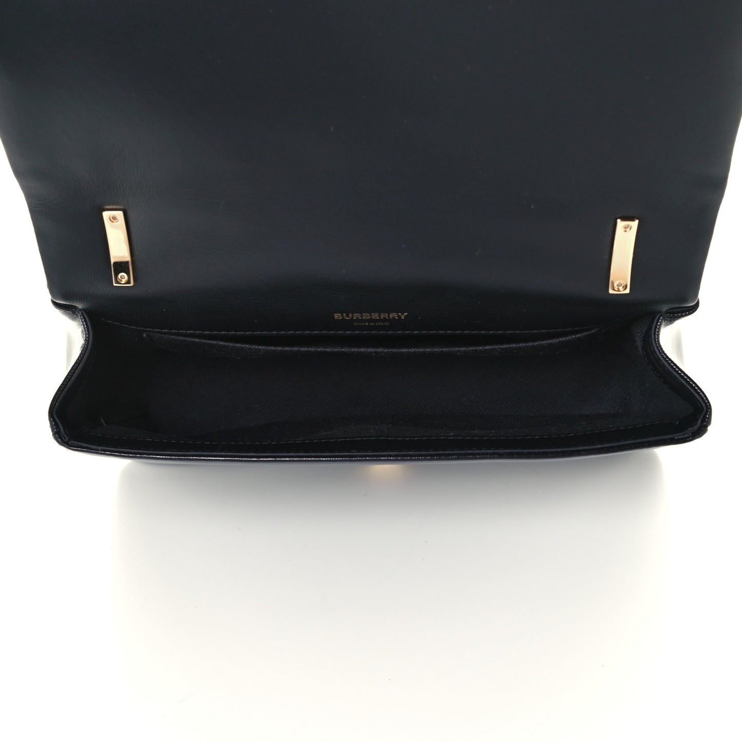 Patent Quilted Horseferry Print Small Lola Bag Black