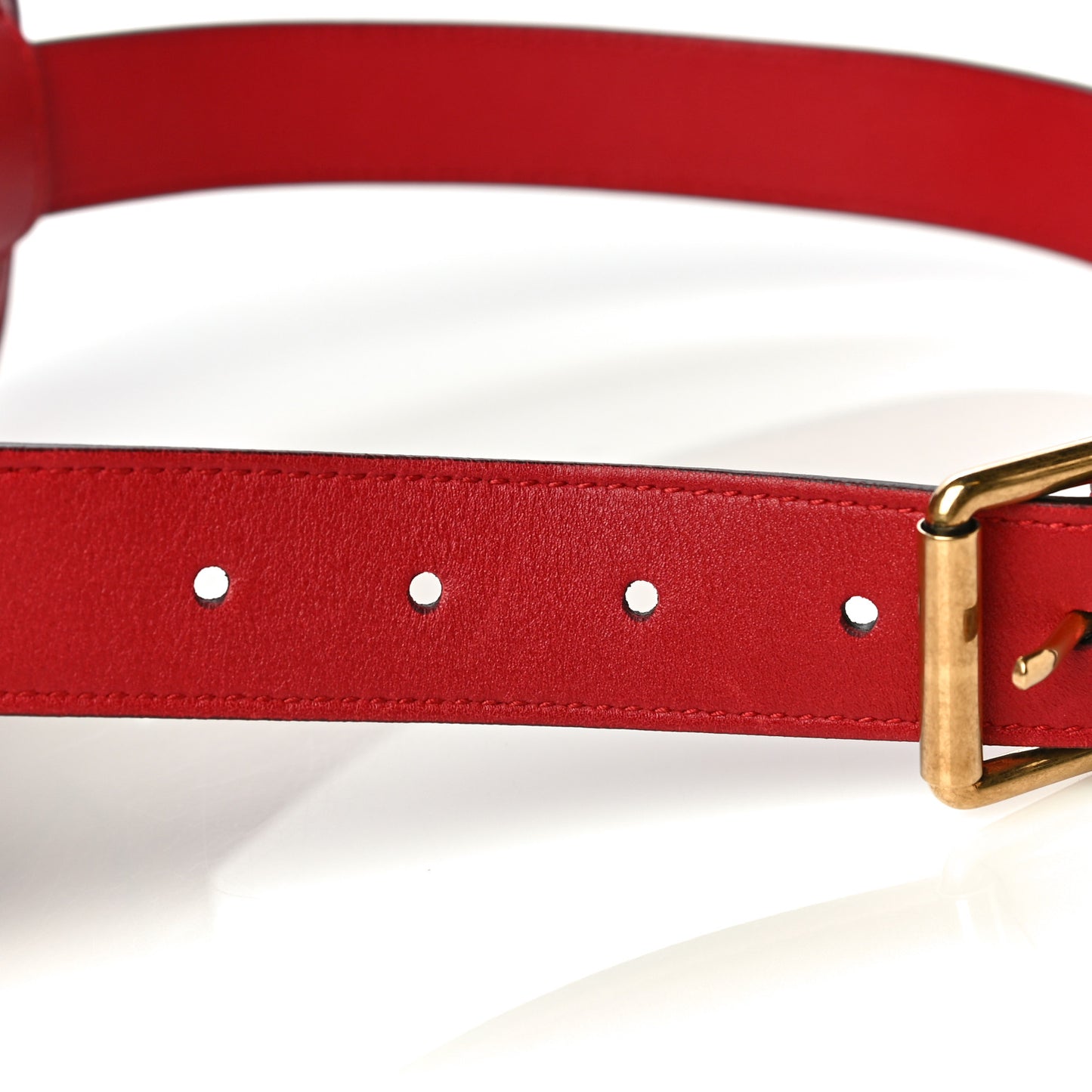 Calfskin Matelasse GG Marmont Belt Bag 85 34 Hibiscus Red