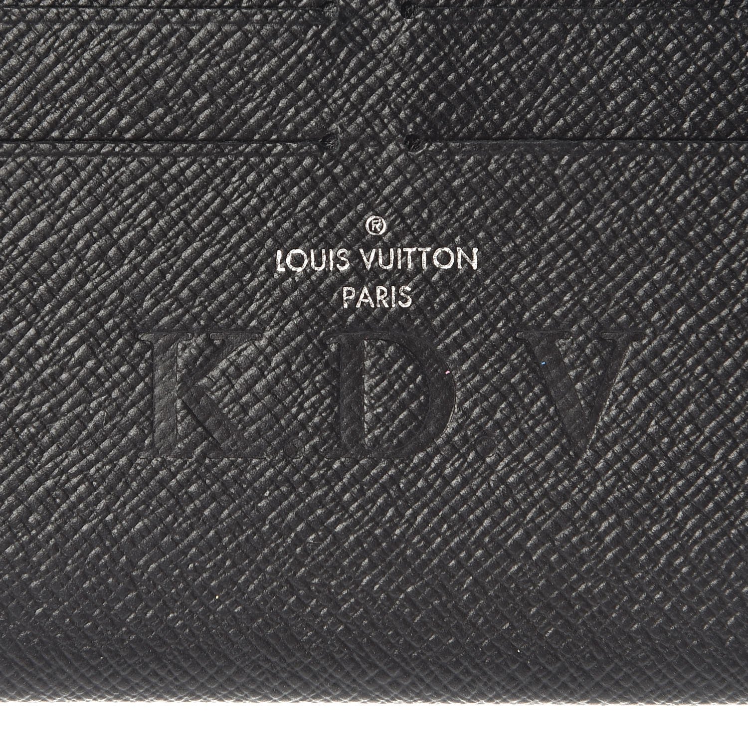Louis Vuitton Calfskin Felicie Chain Wallet Card Holder Insert Black 6 of 7