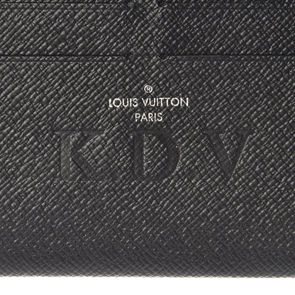 Louis Vuitton Calfskin Felicie Chain Wallet Card Holder Insert Black 6 of 7