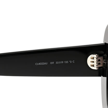 Celine Acetate Triomphe 01 Square Sunglasses CL 40226U Black 6 of 7