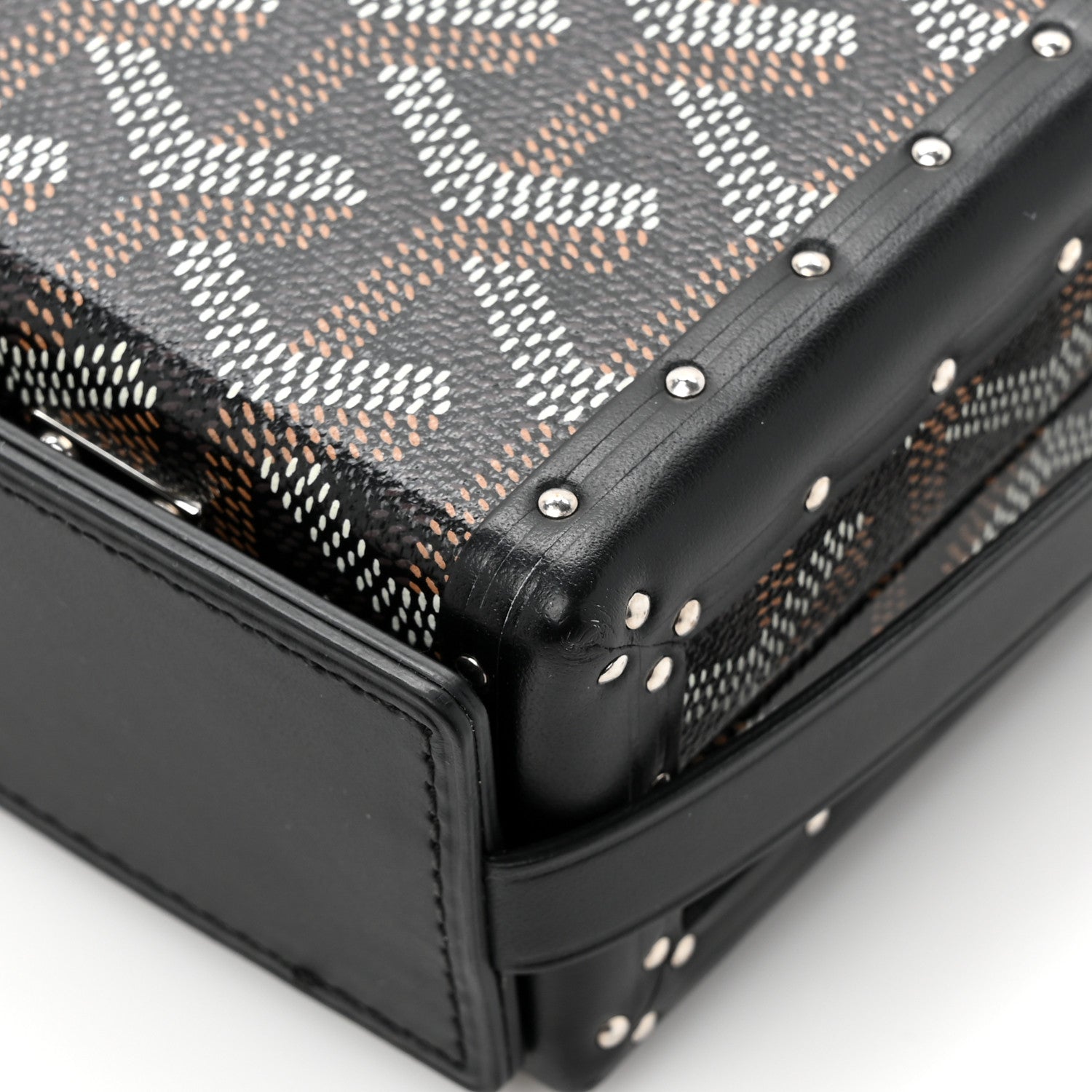 Goyard Goyardine Minaudiere Trunk Bag Black 13 of 14