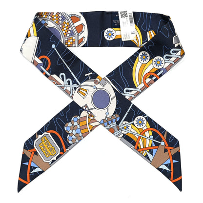 Hermes Silk Odyssey Twilly Marine Gold Ciel 1 of 4