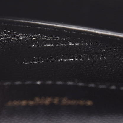 Saint Laurent Grain De Poudre Textured Mixed Matelasse Triquilt Medium Monogram Satchel Black 7 of 8