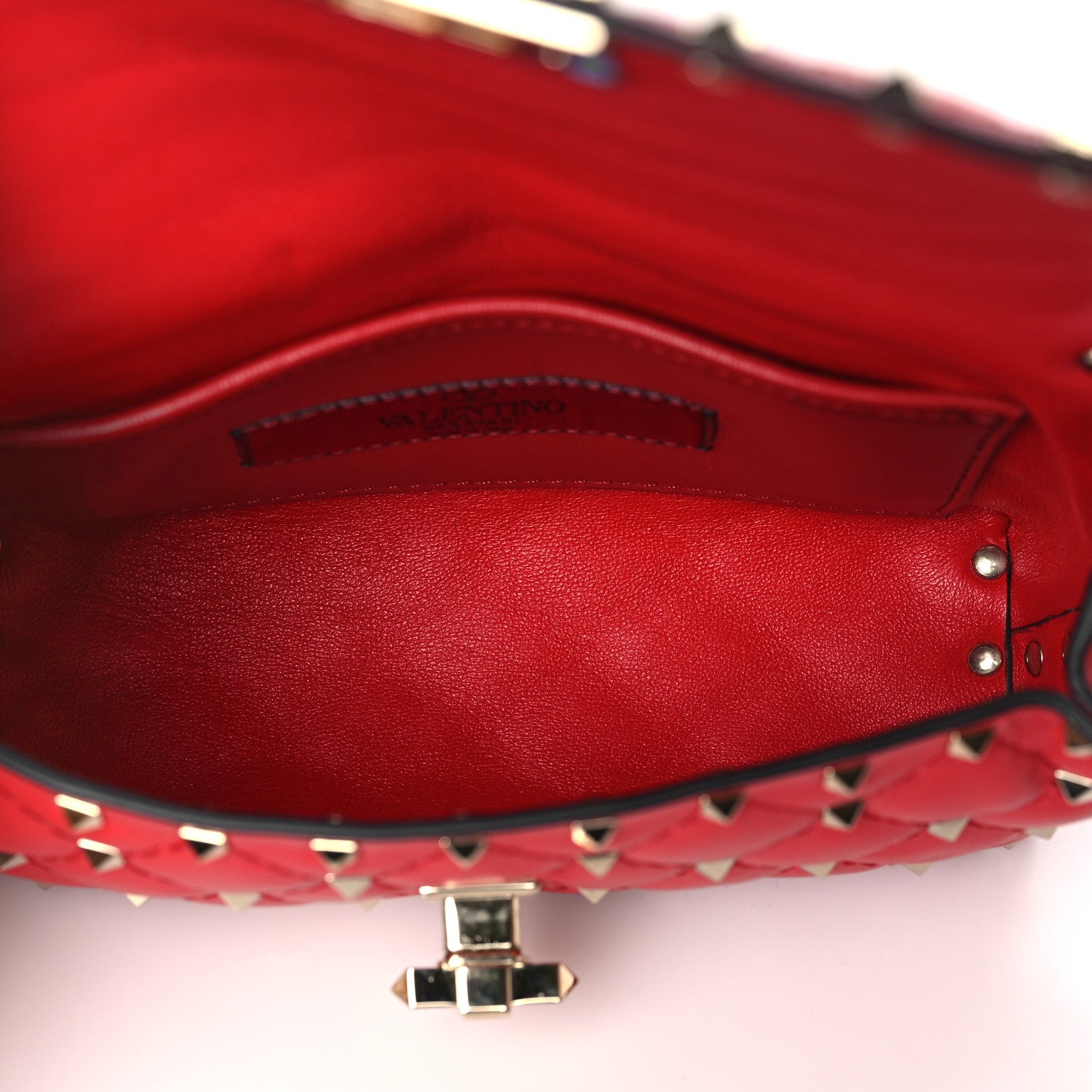 Valentino Garavani Nappa Rockstud Spike Belt Bag Rouge Pur 5 of 10