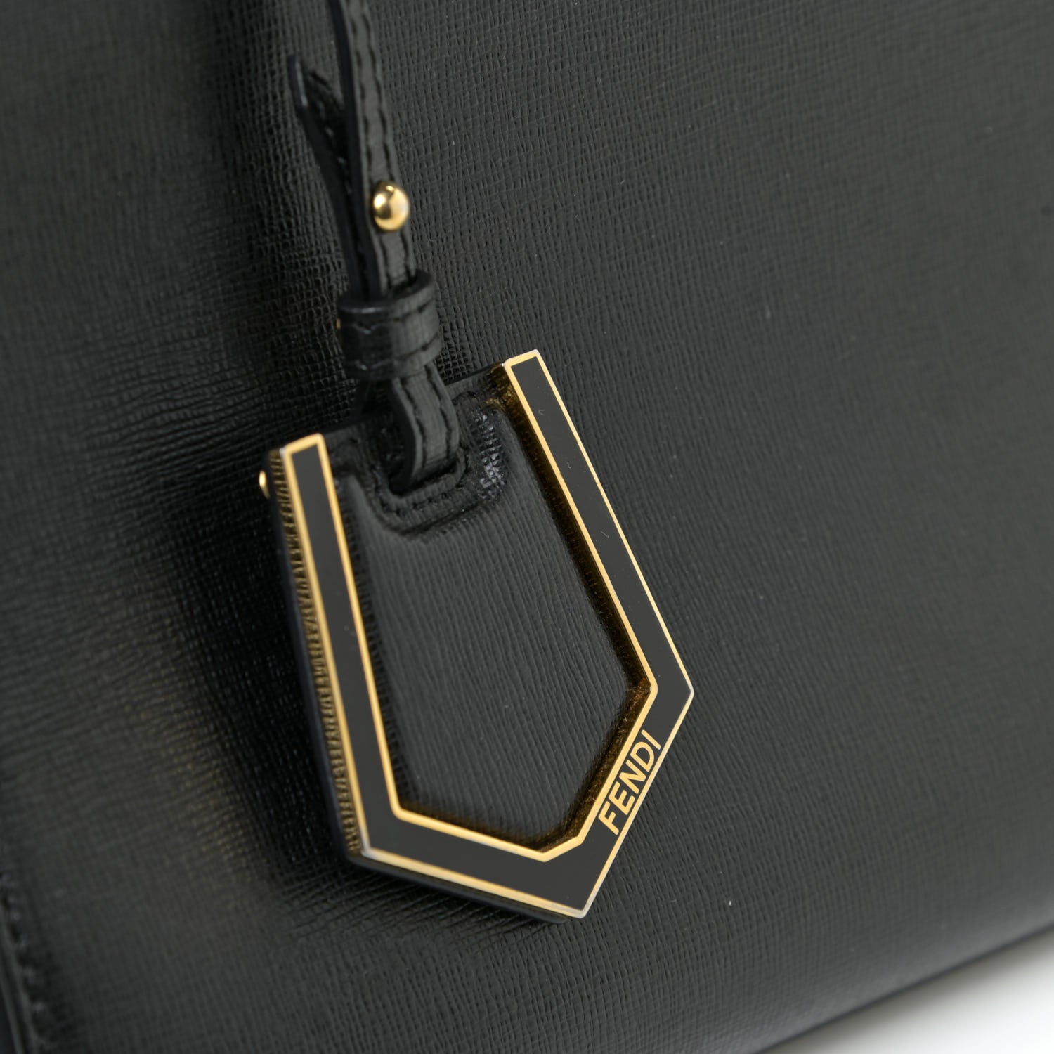 Fendi Vitello Elite Petite 2Jours Tote Black 16 of 19