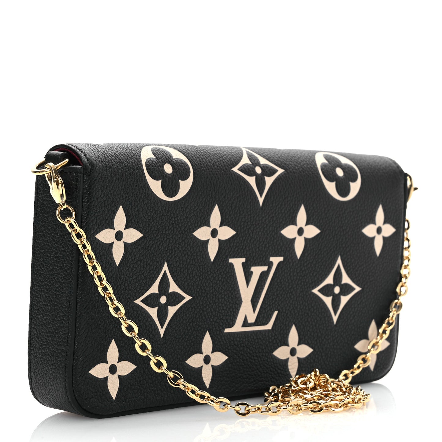 Empreinte Monogram Giant Felicie Pochette Black Beige