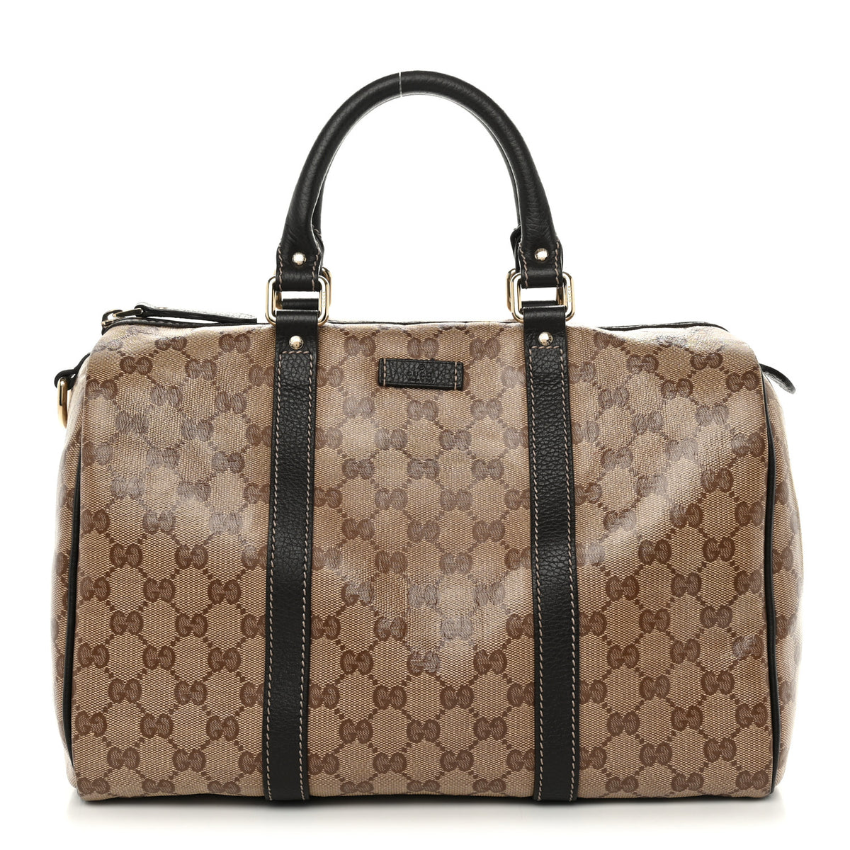 Gucci Crystal Monogram Medium Joy Boston Dark Brown 1 of 10