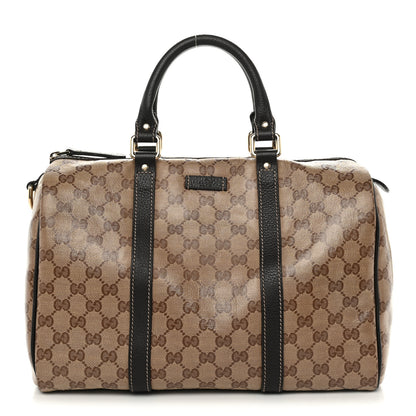 Gucci Crystal Monogram Medium Joy Boston Dark Brown 1 of 10
