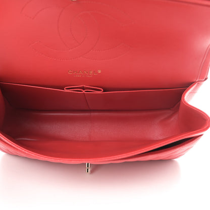 Chanel Caviar Quilted Jumbo Double Flap Red 5 of 12