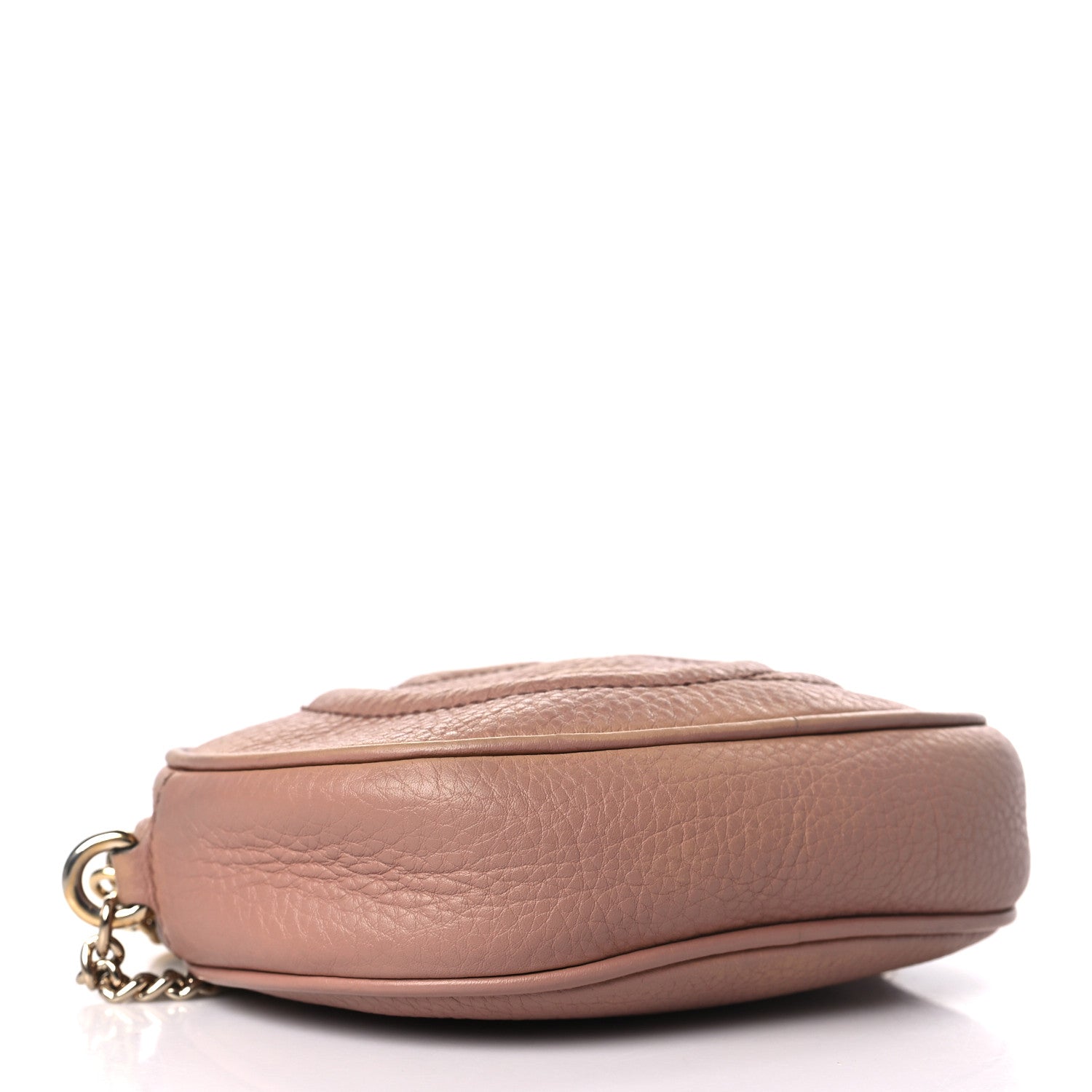 Gucci Pebbled Calfskin Mini Soho Chain Bag Camelia 5 of 10