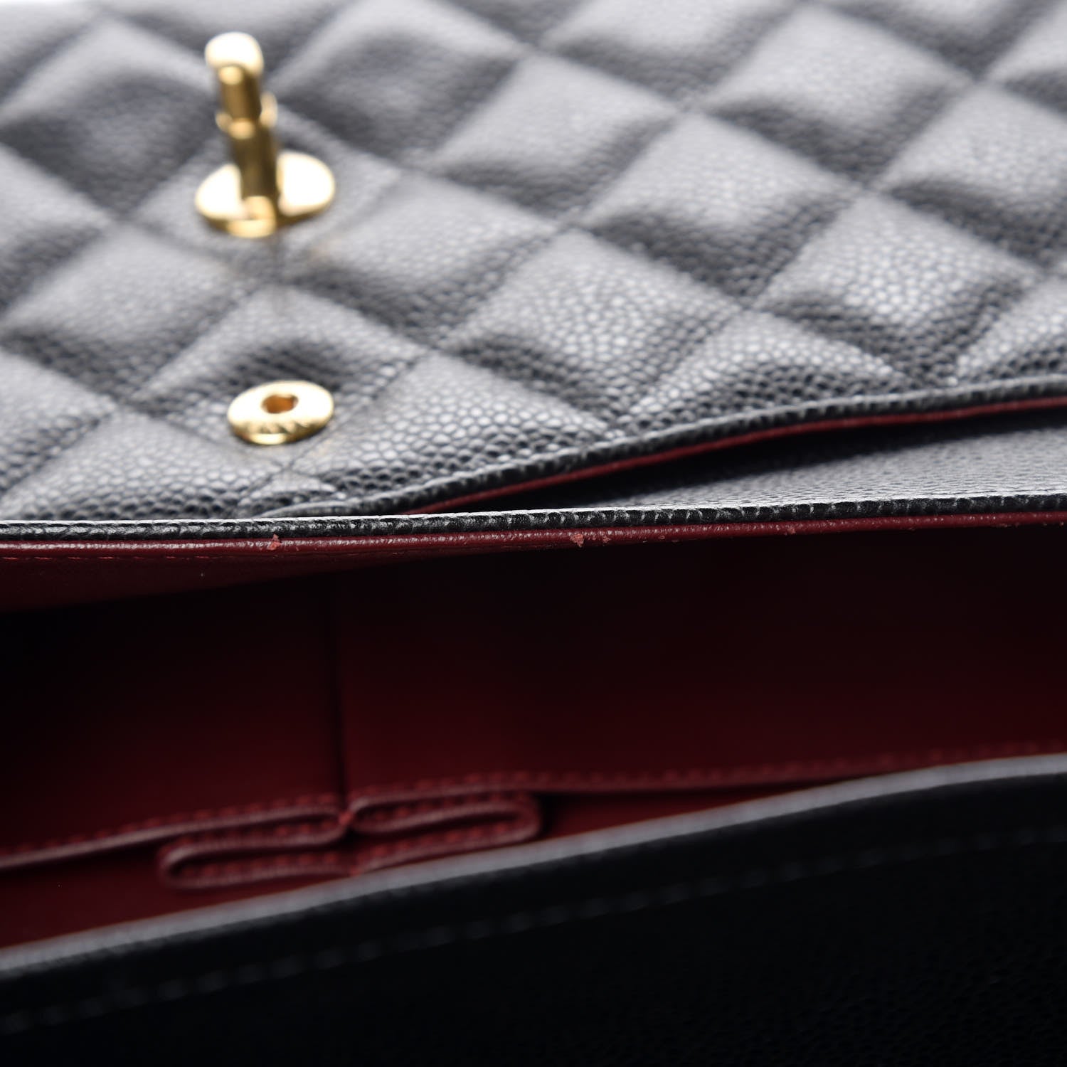 Chanel Caviar Quilted Jumbo Double Flap Black 8 of 11