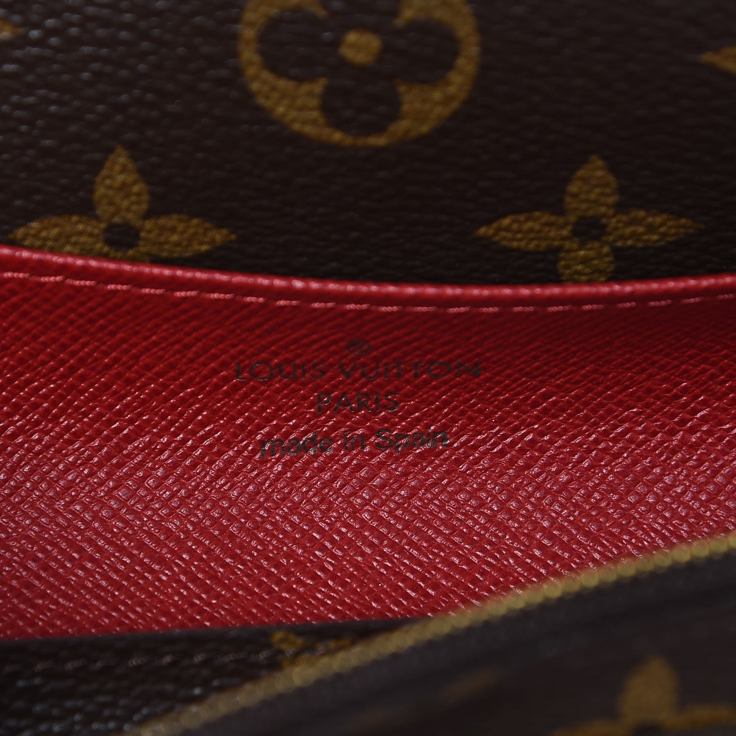 Louis Vuitton Monogram Emilie Wallet Red 6 of 6