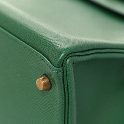 Hermes Courchevel Kelly Retourne 32 Vert Bengale 10 of 13