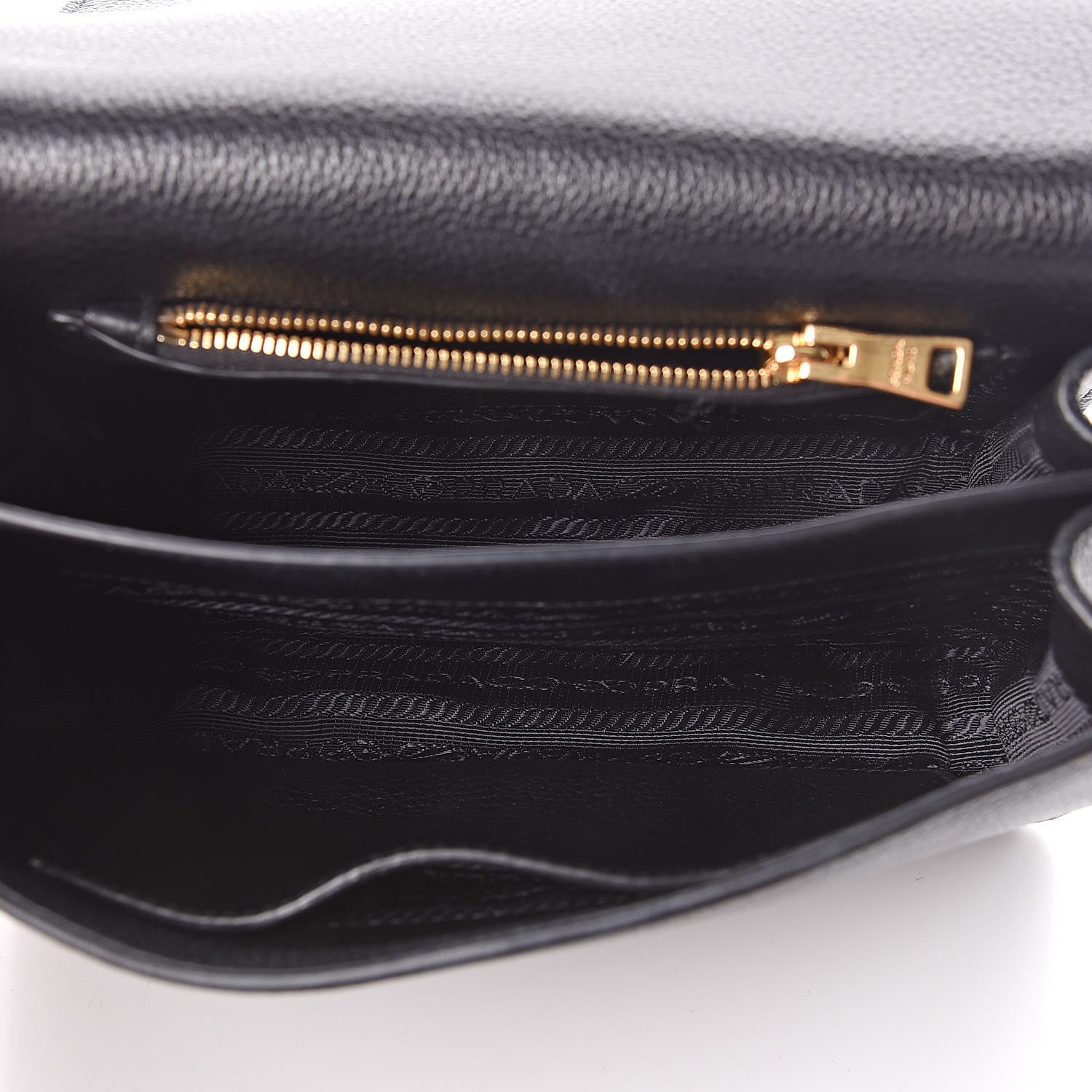 Prada Vitello Daino Flap Crossbody Black 7 of 11