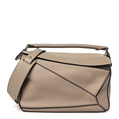 Loewe Grained Calfskin Medium Puzzle Bag Sand 1 of 9