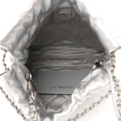 Chanel Metallic Lambskin Quilted Mini Chanel 22 Silvery 5 of 11