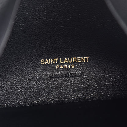 Saint Laurent Patent Pyramid Clutch Rouge 6 of 7