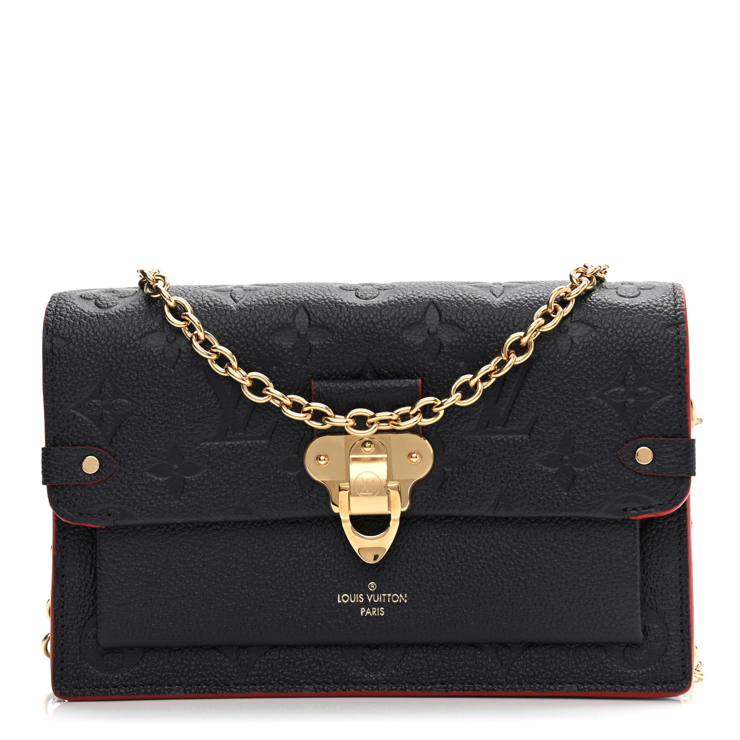 Louis Vuitton Empreinte Vavin Chain Wallet Marine Rouge 1 of 10
