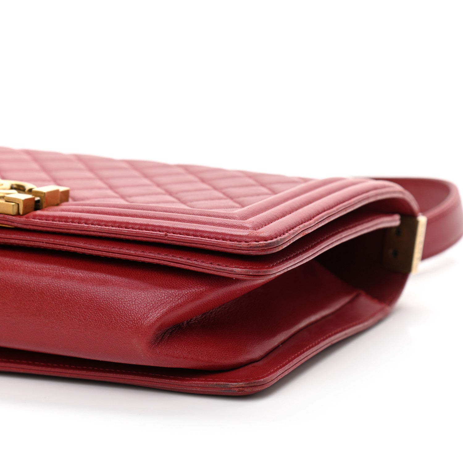 Chanel Calfskin Quilted Medium Boy Flap Red 10 of 16
