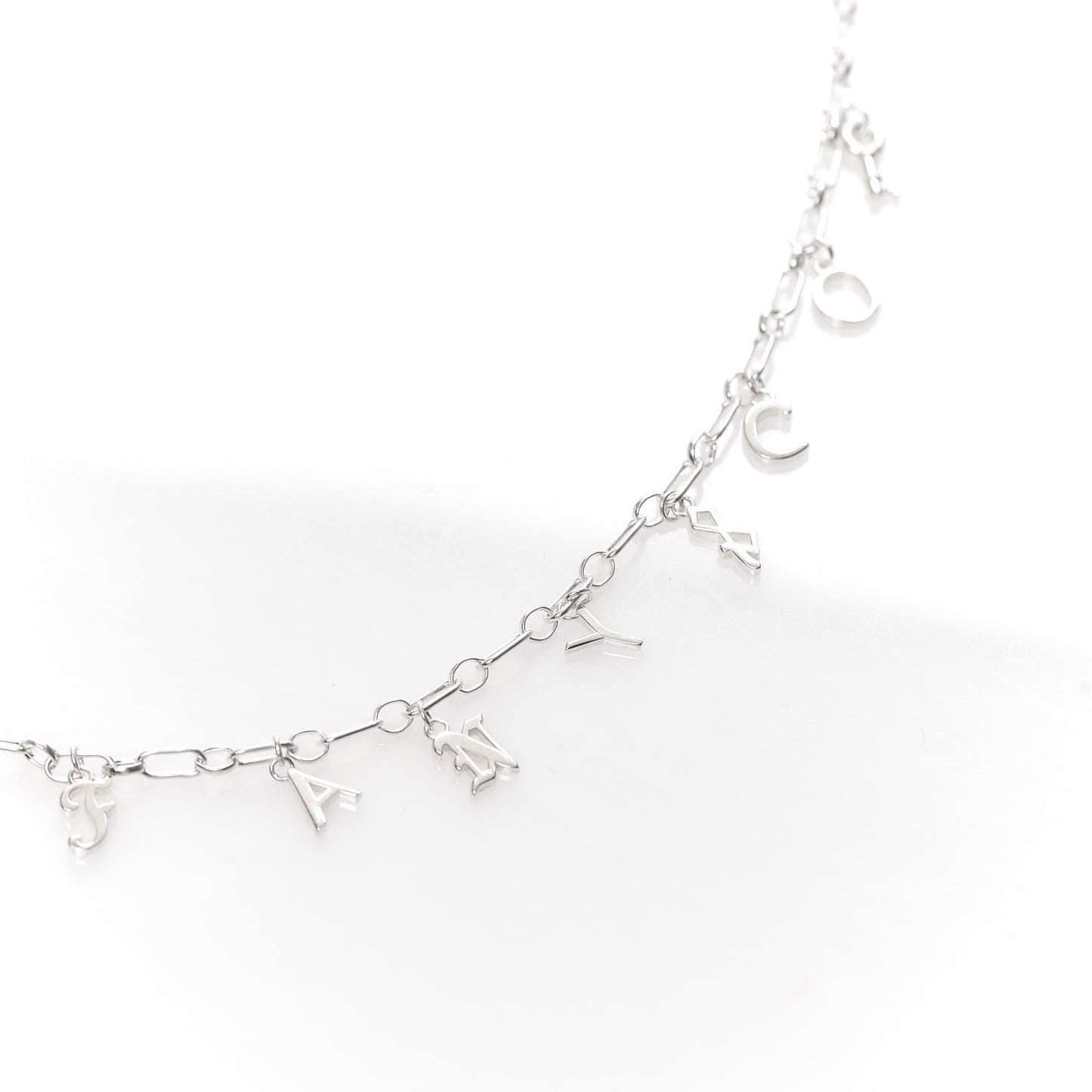 Sterling Silver Enamel Love Notes Charm Necklace