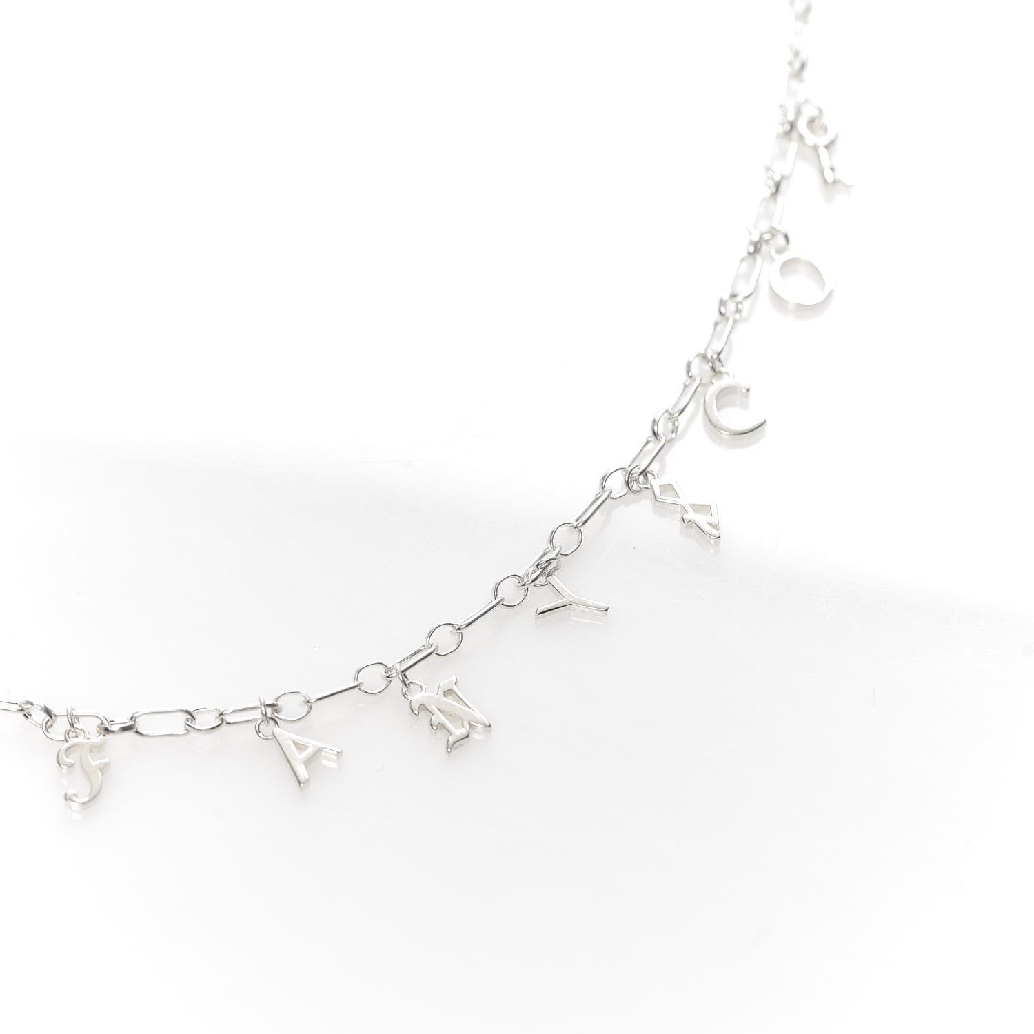 Tiffany Sterling Silver Enamel Love Notes Charm Necklace 9 of 11