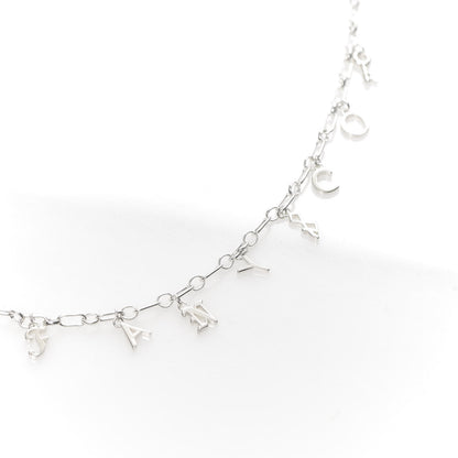 Tiffany Sterling Silver Enamel Love Notes Charm Necklace 9 of 11