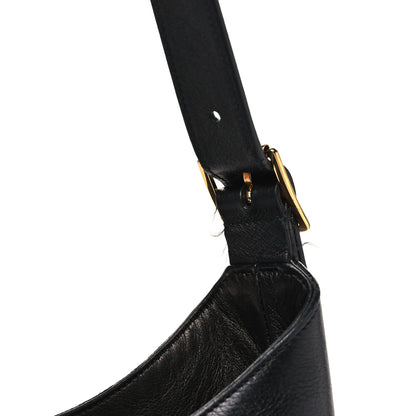 Saint Laurent Calfskin Monogram Hobo Black 9 of 9