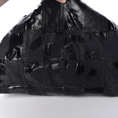 Chanel Patent Patchwork Large Brooklyn Tote Black 5 of 16