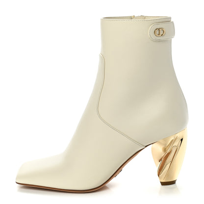 Christian Dior Soft Calfskin Rhodes 80mm Ankle Boots 35 Off White 1 of 9