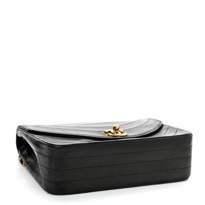 Chanel Lambskin Ribbon Quilted Small Single Flap Black 4 of 11