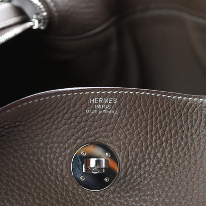 Hermes Taurillon Clemence Lindy 30 Etoupe 6 of 12