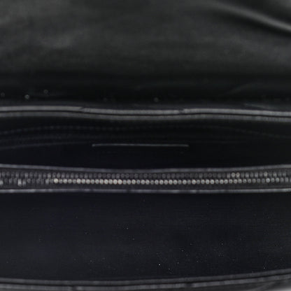 Saint Laurent Calfskin Y Quilted Monogram Medium Loulou Chain Satchel Black 5 of 14