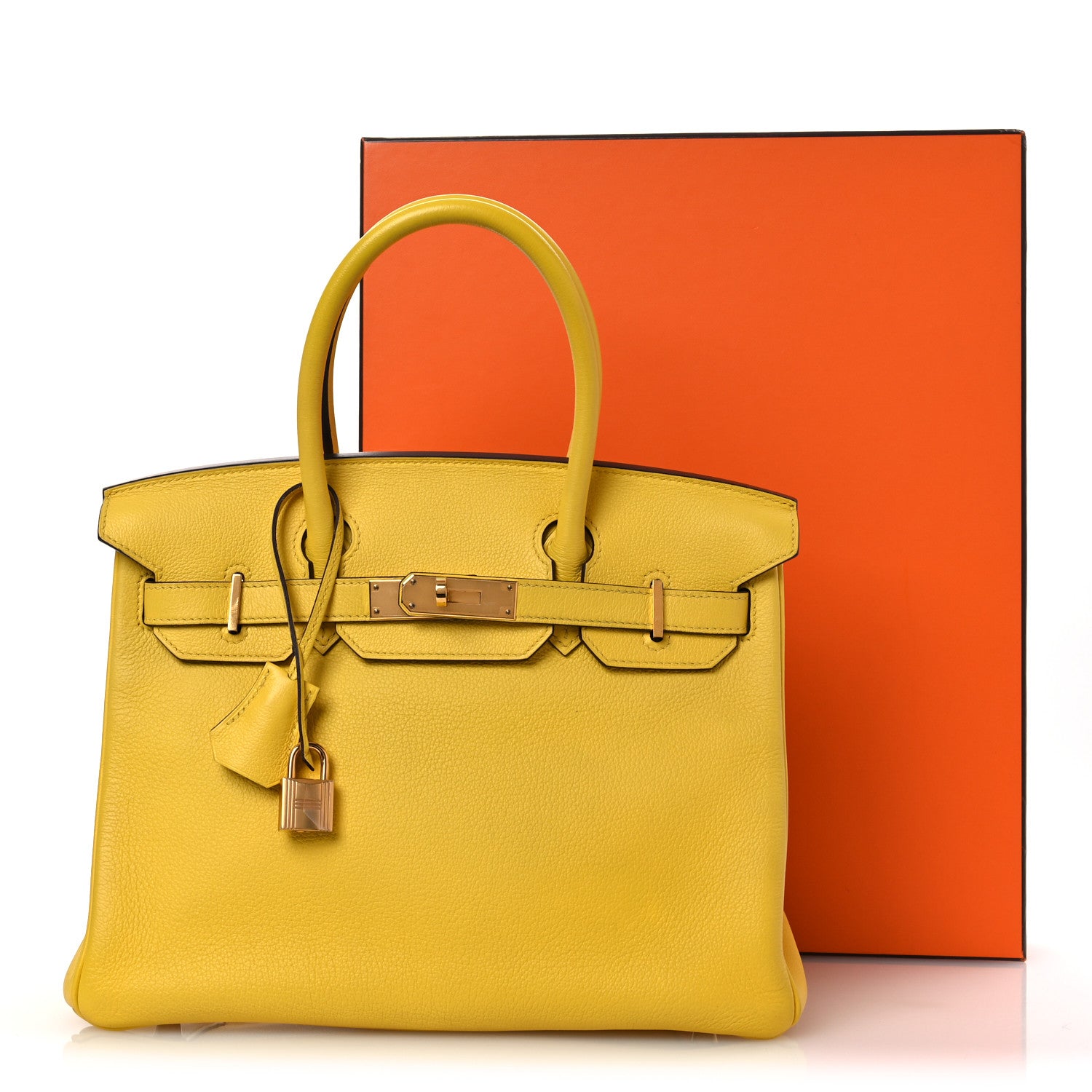 Hermes Taurillon Novillo Birkin 30 Jaune De Naples 14 of 14