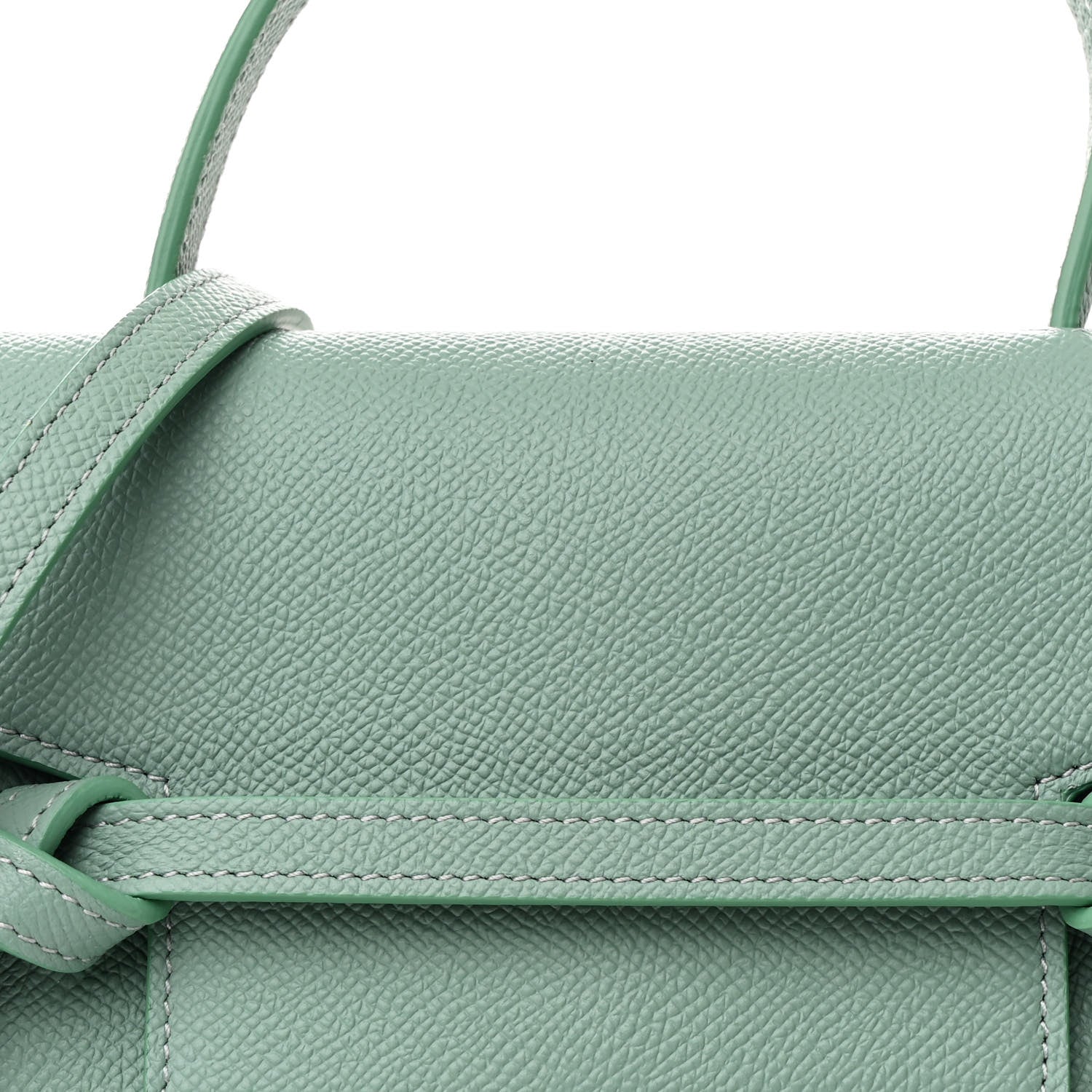 Celine Grained Calfskin Nano Belt Bag Ice Mint 8 of 10
