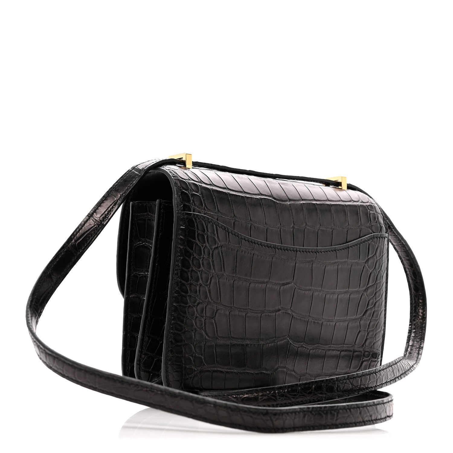 Hermes Matte Alligator Constance 18 Black 3 of 15