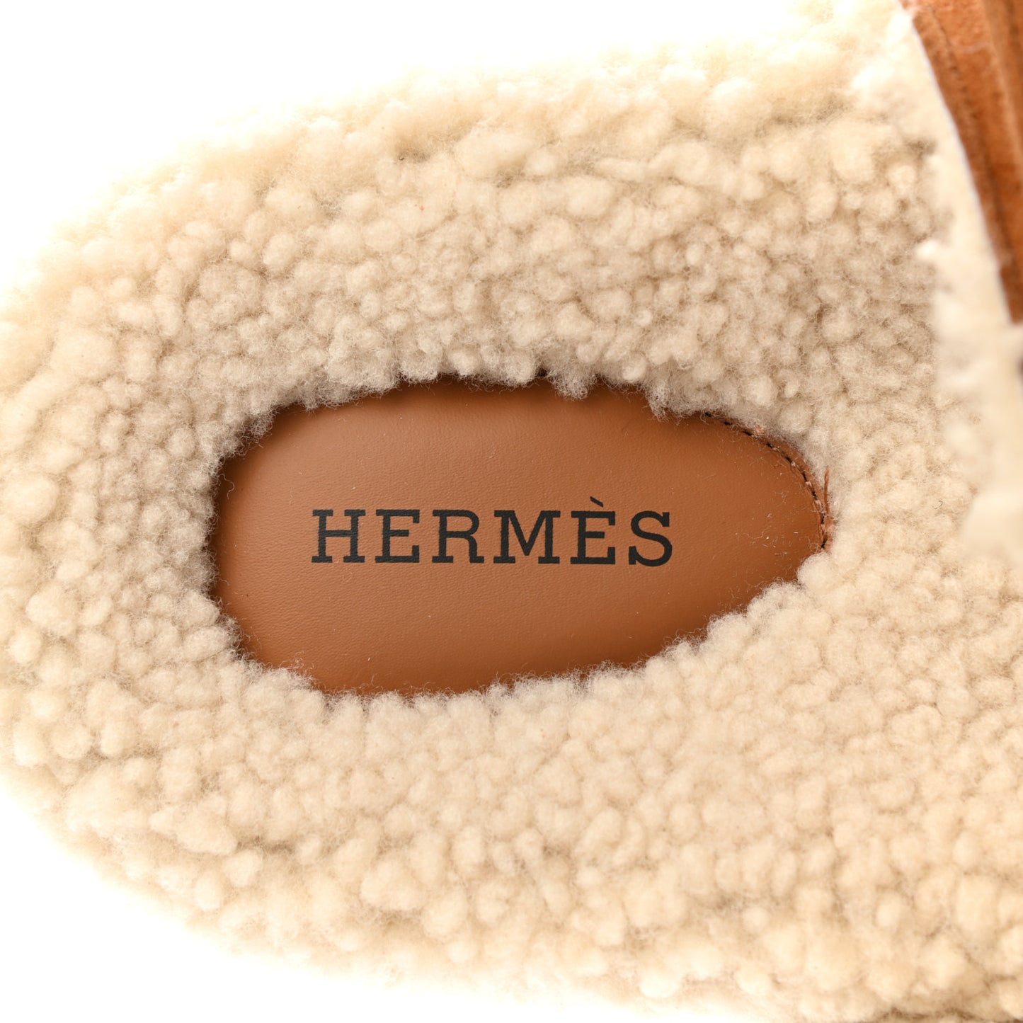 Suede Goatskin Woolskin Womens Chypre Sandals 39 Brun Fume Ecru
