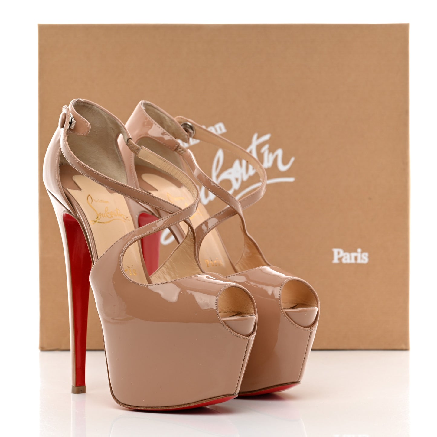 Patent Exagona 160 Pumps 37.5 Nude