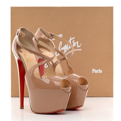 Christian Louboutin Patent Exagona 160 Pumps 37.5 Nude 8 of 8