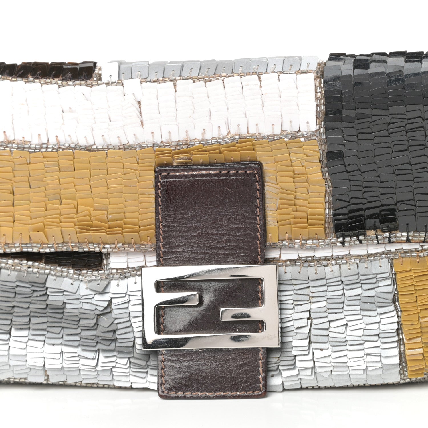 Fendi Sequin Paillettes Beaded Baguette Multicolor 10 of 10