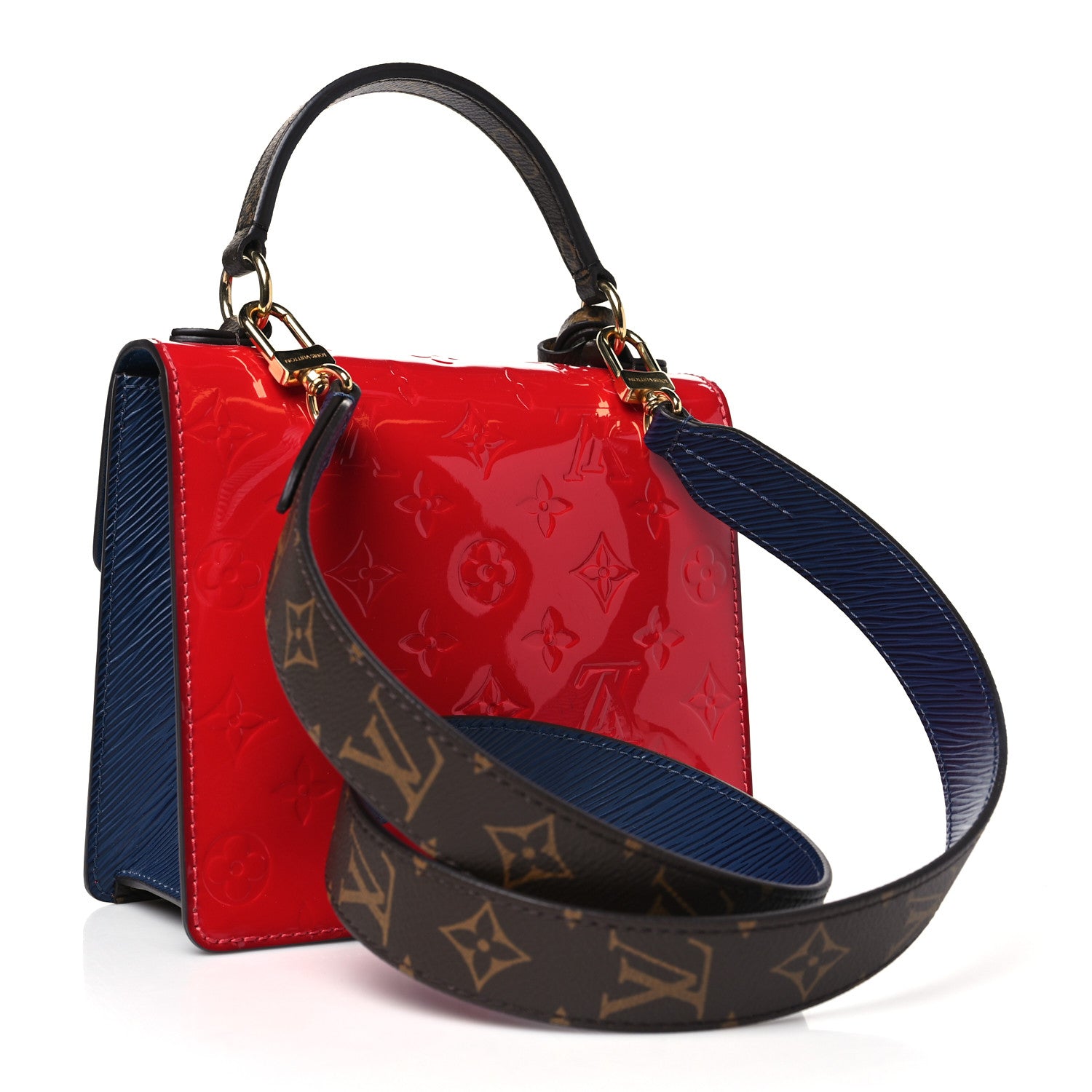 Louis Vuitton Vernis Epi Monogram Spring Street Scarlet 3 of 9