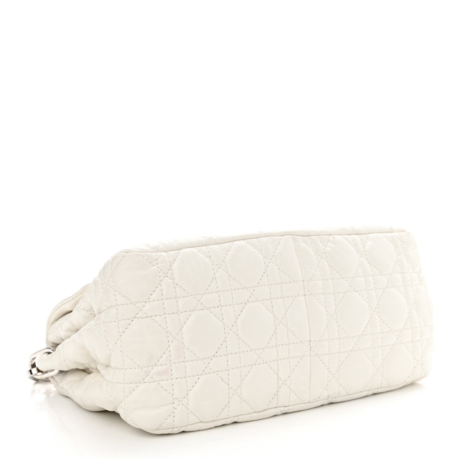 Christian Dior Lambskin Cannage New Lock Flap White 4 of 16