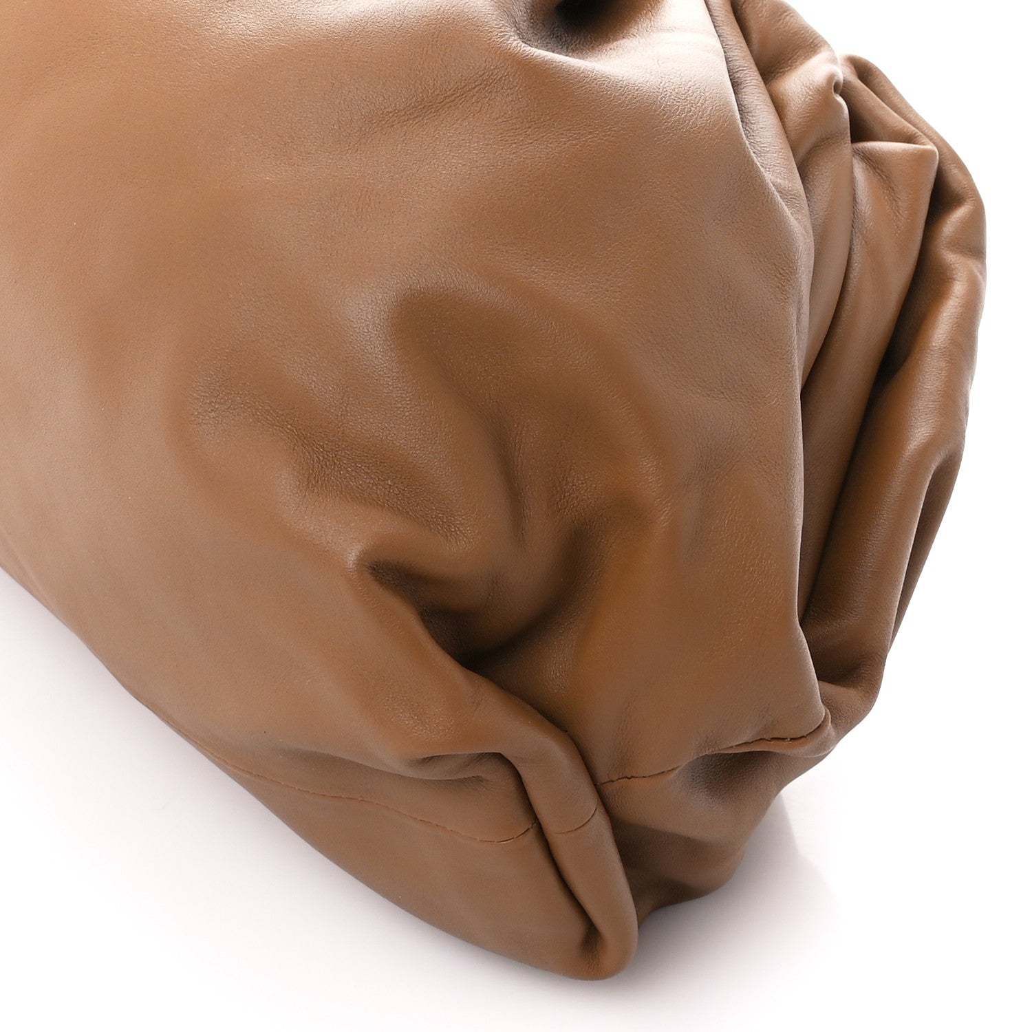 Bottega Veneta Smooth Butter Calf The Pouch Oversized Clutch Teak 11 of 11