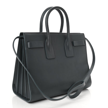Saint Laurent Calfskin Small Classic Sac De Jour Petrol 2 of 9