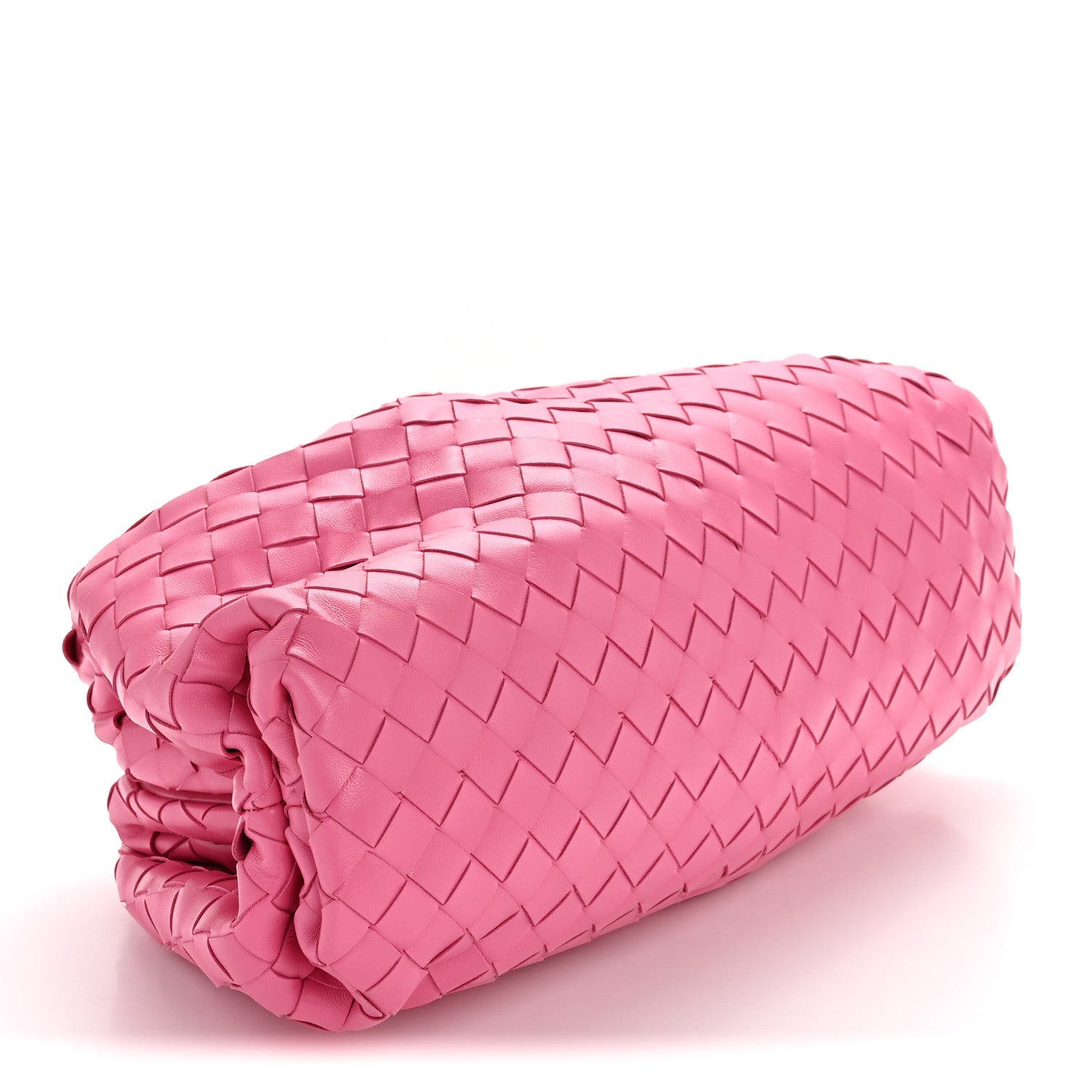 Bottega Veneta Nappa Maxi Intrecciato The Pouch Oversized Clutch Pink 4 of 10