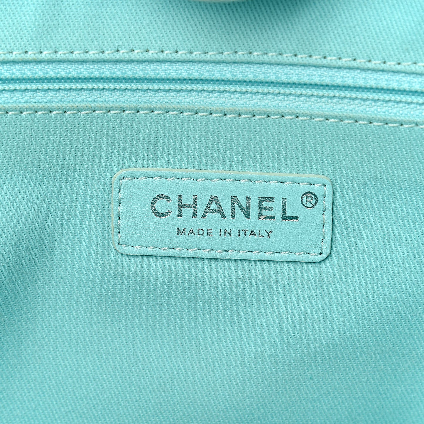 Woven Straw Raffia Small Deauville Tote Turquoise