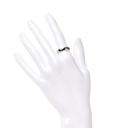 Cartier 18K White Gold 4mm Happy Birthday Band Ring 54 7 2 of 4