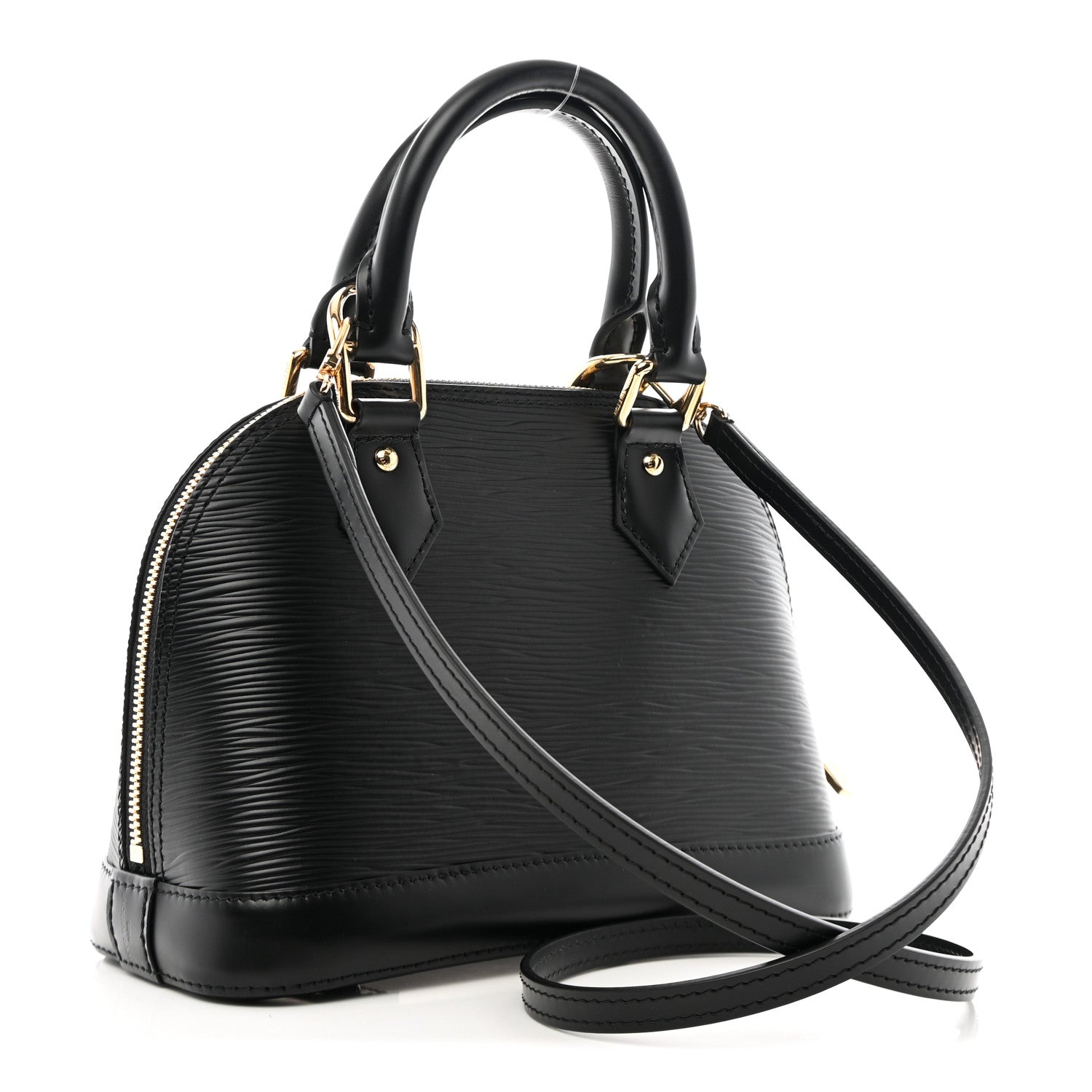 Louis Vuitton LV X TM Epi Alma BB Black 3 of 9