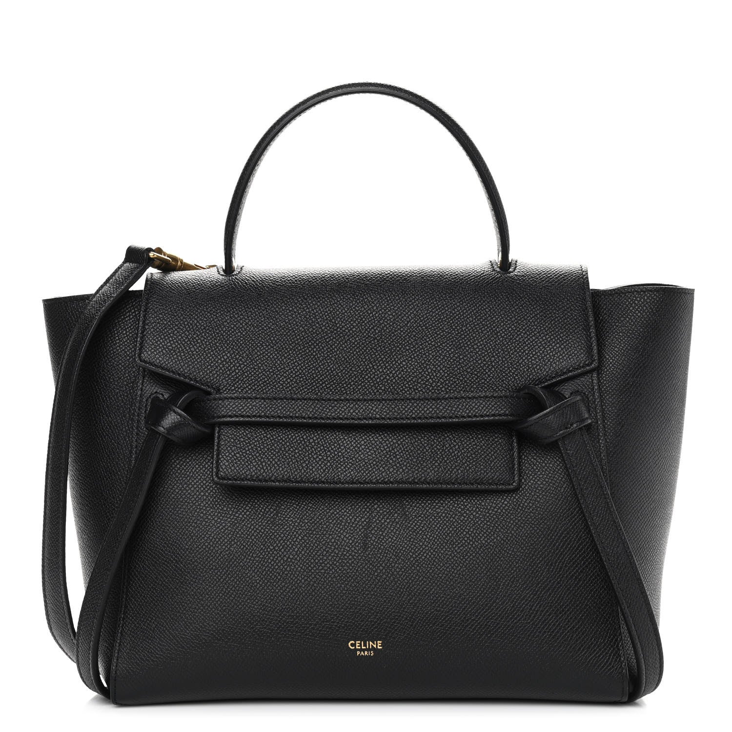Celine Grained Calfskin Micro Belt Bag Black 1 of 12