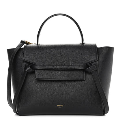 Celine Grained Calfskin Micro Belt Bag Black 1 of 12